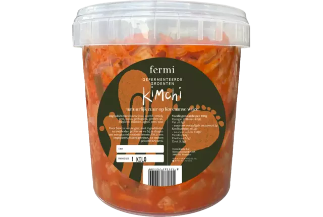 Gefermenteerde groenten kimchi pot 1kg kist 10 stuks